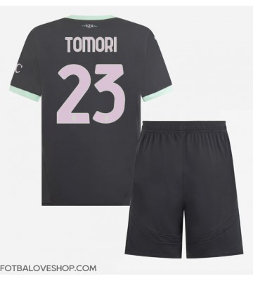 AC Milan Fikayo Tomori #23 Dětské Alternativní Dres 2024-25 Krátký Rukáv (+ trenýrky)
